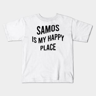 Samos is my happy place Kids T-Shirt